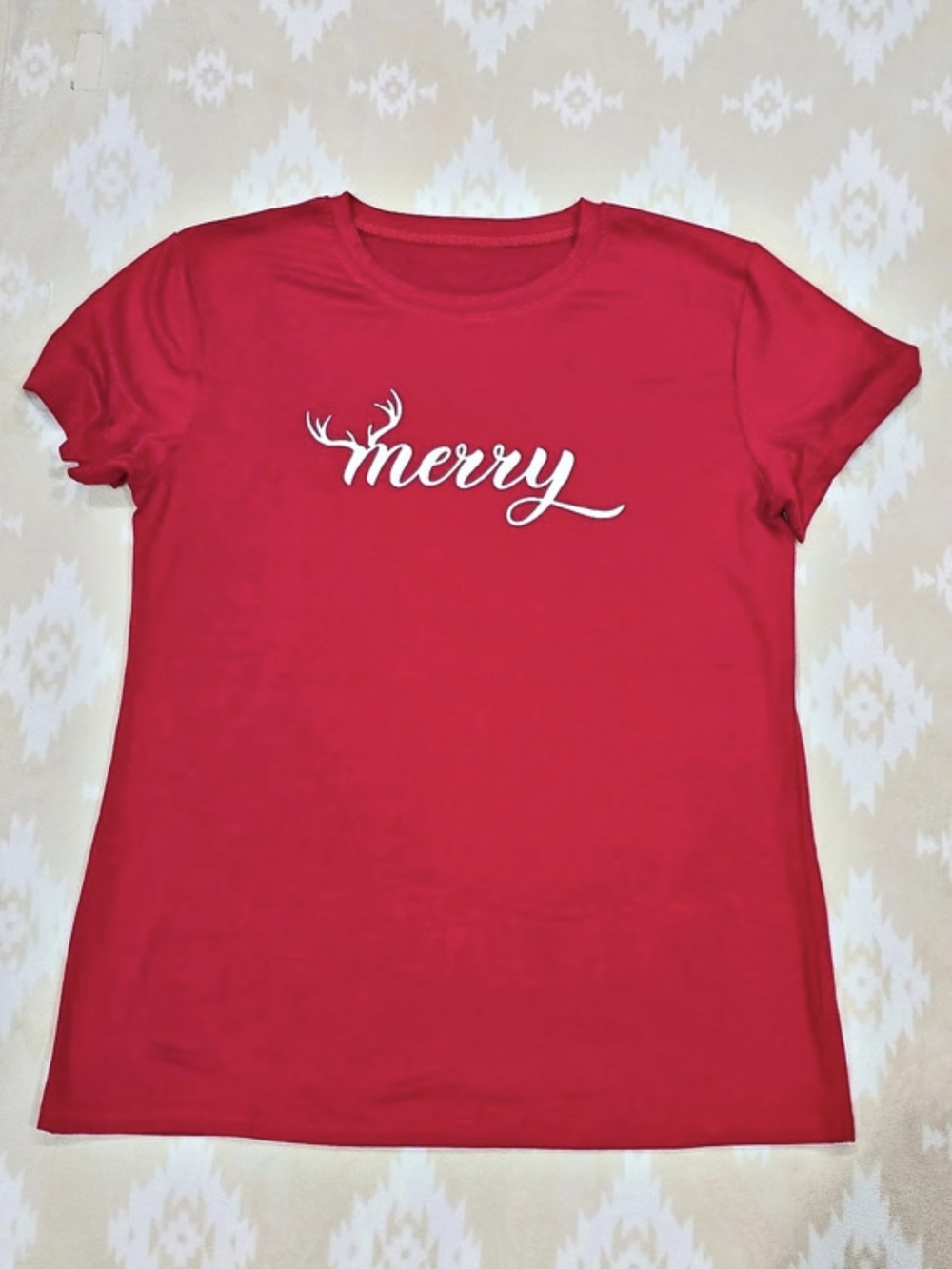 Red Short Sleeve Tee Size Large